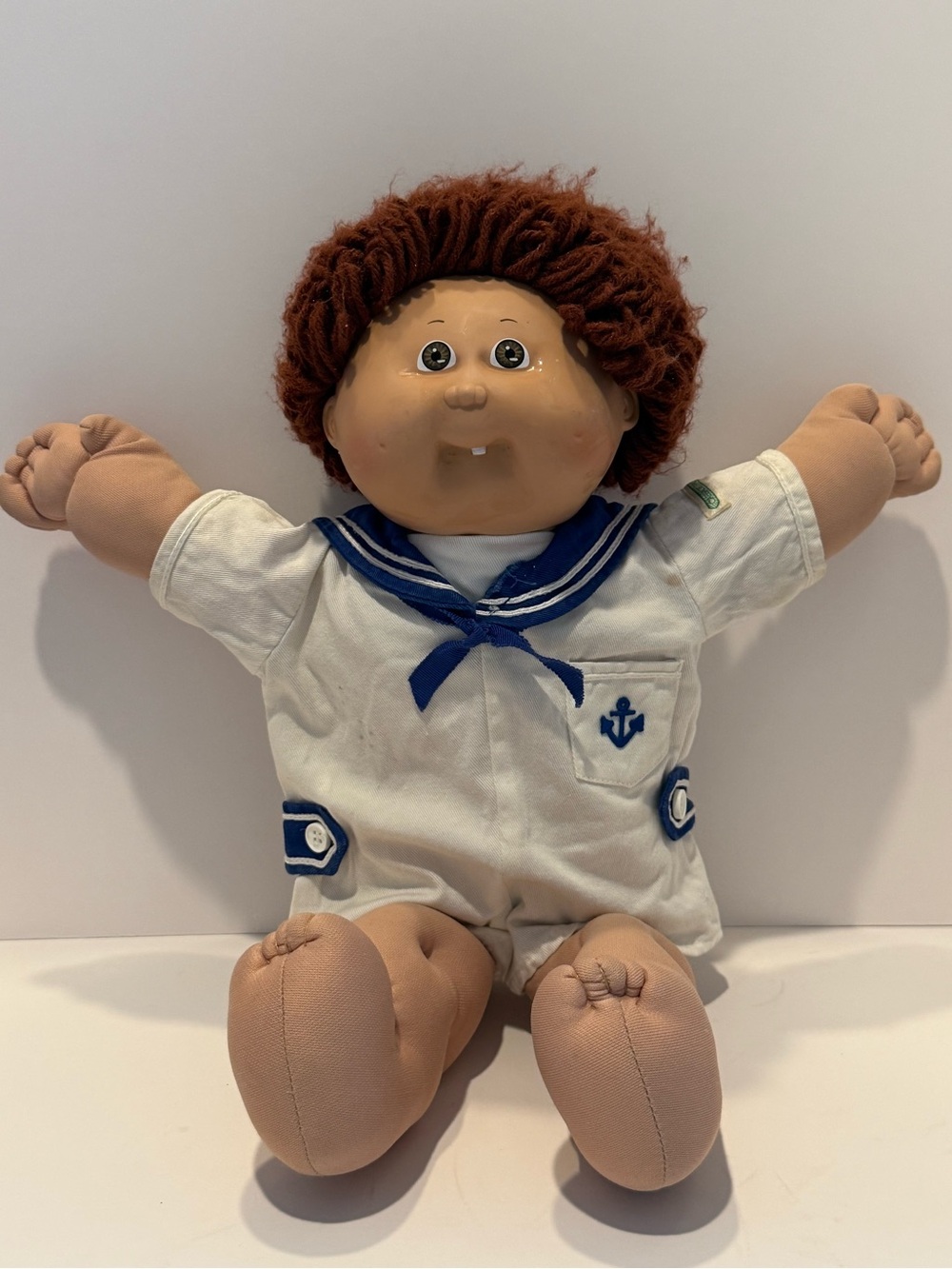 Cabbage Patch Kids 1985 Coleco Boy Doll Xavier Roberts Sailor Outfit Vintage